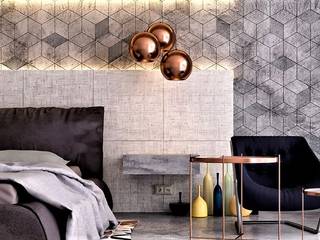 裝飾面材室內設計 Interior design, May kong 美空設計 May kong 美空設計 Small bedroom Tiles