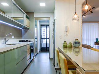 Móveis Sob Medida, Sgabello Interiores Sgabello Interiores Modern Kitchen MDF Turquoise