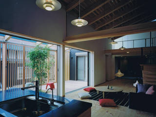 光風を包み込む家, murase mitsuru atelier murase mitsuru atelier Livings de estilo asiático