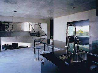 三角敷地の家, murase mitsuru atelier murase mitsuru atelier Moderne Wohnzimmer