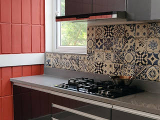 Modern eclectic Indian kitchen, DESIGN SPECIES DESIGN SPECIES Cocinas de estilo ecléctico Contrachapado