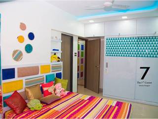 Best Interior designer in mumbai - The 7th Corner interior, The 7th Corner Interior The 7th Corner Interior Kamar tidur kecil Turquoise