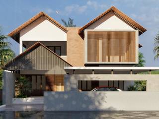 Clemin's Residence, ARCHIDUEX-THE DESIGN STUDIO ARCHIDUEX-THE DESIGN STUDIO Rumah tinggal Kayu Wood effect