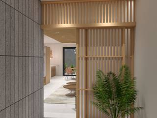 Residential renovation 3, Architect Jeff McDaniel Architect Jeff McDaniel オリジナルスタイルの 玄関&廊下&階段