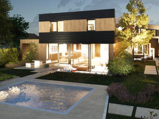 Haus X in Stutensee, mAIA. Architektur+Immobilien mAIA. Architektur+Immobilien Garden Pool