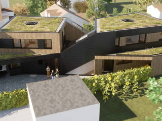 Haus X in Stutensee, mAIA. Architektur+Immobilien mAIA. Architektur+Immobilien 二世帯住宅