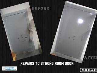 Repaired Strong Room Door After Break In, Masterkey Locksmiths Masterkey Locksmiths