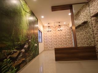 3BHK - Elite Style Interiors @ Jains Carlton Creek - 1350 sqft !!, Enrich Interiors & Decors Enrich Interiors & Decors Вітальня
