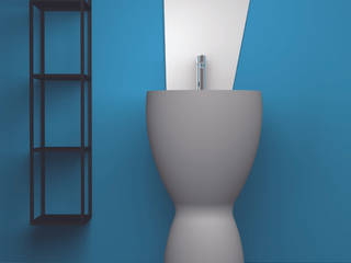 BOBO collection - freestanding in ceramica made in italy, eto' eto' Modern bathroom Ceramic