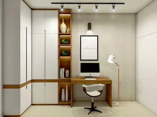 Home Office VST , AF arquitetura AF arquitetura 書房/辦公室