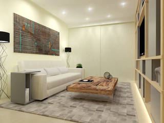 Home Theater SLM, AF arquitetura AF arquitetura 现代客厅設計點子、靈感 & 圖片 木頭 Wood effect