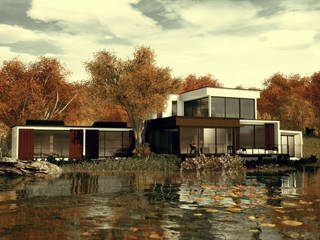 3D PORTFOLIO, GÖKHAN KART ARCHITECTURE GÖKHAN KART ARCHITECTURE Villas