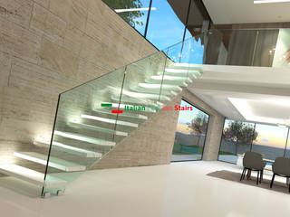 Scala a sbalzo - Mod.Sbalzo G-B-E-Glass, Italian Fashion Stairs Italian Fashion Stairs Cầu thang
