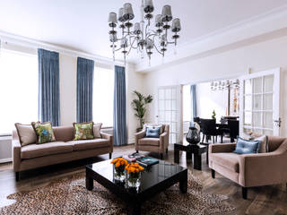 Safari Luxe, FADI CHERRY | design studio FADI CHERRY | design studio Tropical style living room