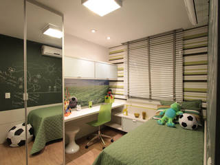 Apto Decorado Contemporâneo Clean, Arqpack Arqpack Habitaciones para niños