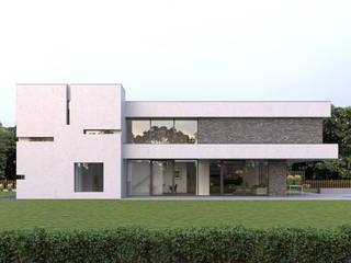 Villa DC I, Fichtner Gruber Architekten PartG mbB Fichtner Gruber Architekten PartG mbB วิลล่า คอนกรีต