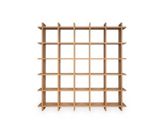 Shelly Brown Shelf 5x5, PAPERCOMB - Novidi GmbH PAPERCOMB - Novidi GmbH Minimalist Çalışma Odası Kâğıt