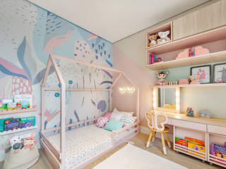 Quarto Infantil Montessori, Carolina Kist Arquitetura & Design Carolina Kist Arquitetura & Design Phòng ngủ bé gái