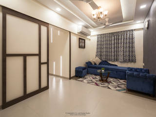 Rangwala Apartment, co_LAB Design Studio co_LAB Design Studio ミニマルデザインの リビング