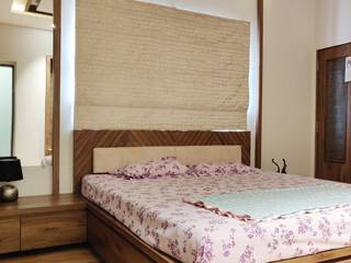 Hardik Patel's Apartment, Tulika Design Studio Tulika Design Studio Minimalist bedroom