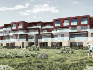 Project of apartment building in Beroun, Czech Republic, Filipenka architect Filipenka architect Mehrfamilienhaus Stahlbeton