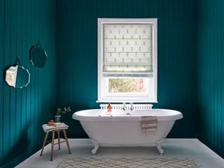 Newby Green Bathroom for Sanderson Paint, Alice Margiotta Alice Margiotta Kamar Mandi Gaya Rustic