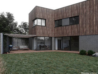 Design of house in Prague, Czech Republic, Filipenka architect Filipenka architect فيلا الطوب