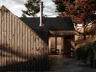 Design of house in Chrestovice, Czech Republic, Filipenka architect Filipenka architect منزل ريفي خشب Wood effect