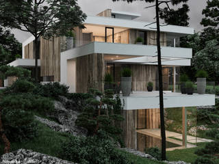 Villa project, Prague, Filipenka architect Filipenka architect Vilas Concreto reforçado