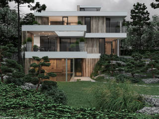 Villa project, Prague, Filipenka architect Filipenka architect Villa Cemento armato