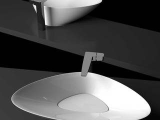 BLAT lavabo da appoggio moderno in ceramica , eto' eto' Bagno moderno Ceramica Bianco