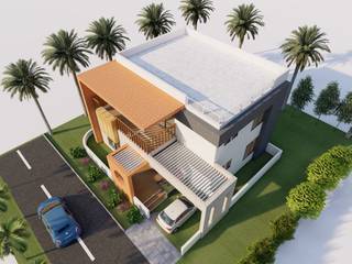 3BHK Bungalow Design Plan | Plot size - 35'x40' | North Facing | 1500 SqFt , HouseStyler HouseStyler Bungalows