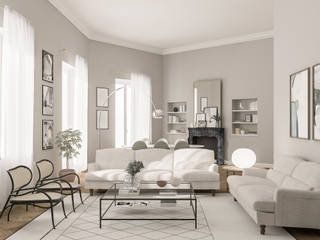 Appartamento in Milano, Magenta - Real Estate - 210mq, Bongio Valentina Bongio Valentina Colonial style living room