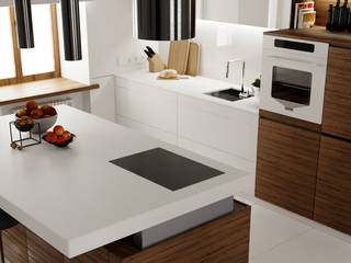 Таунхаус на Каменном острове, Twenty-one Twenty-one Minimalist kitchen