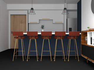 Proyecto Cocina/Sala/Comedor Olivar de los Padres., Studio Light Point Studio Light Point Ankastre mutfaklar