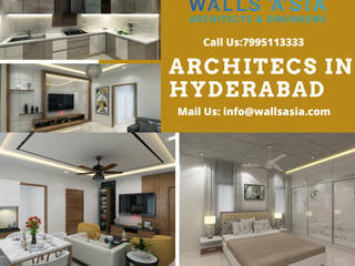 Walls Asia | Architects In Hyderabad, Walls Asia Architects and Engineers Walls Asia Architects and Engineers Dormitorios de estilo asiático