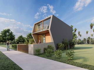 36x13 1BHK Row House Design Plan, HouseStyler HouseStyler Bungalows