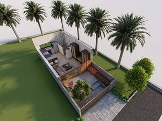 36x13 1BHK Row House Design Plan, HouseStyler HouseStyler Bungalows