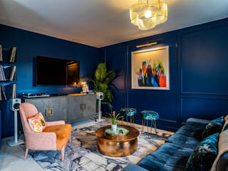 Bar & Media Room in Family Home Decorbuddi Media room