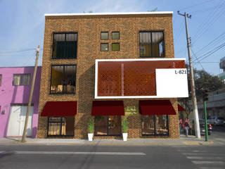 Lerdo 821, Arqternativa Arqternativa Commercial spaces Bricks Red