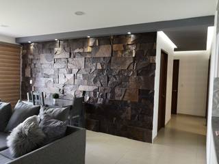 PEDREGAL, TRASSO ATELIER TRASSO ATELIER Modern living room