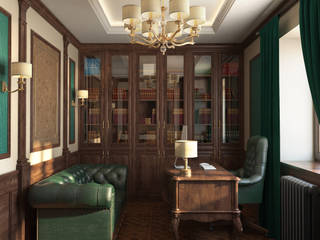 Дизайн-проект кабинета, Артпланнер Артпланнер Classic style study/office