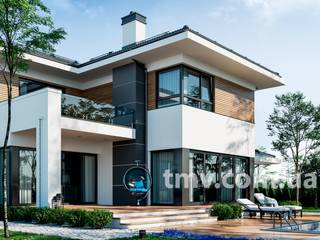 Стильный двухэтажный коттедж с террасой TMV 24, TMV Homes TMV Homes