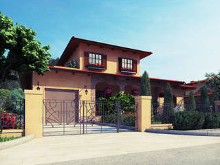 Коттеджный посёлок «ABRAU DELUXE CLUB», ООО "Студио-ТА" ООО 'Студио-ТА' Mediterranean style houses Multicolored