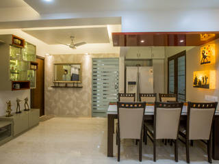 "The Warm Host" Home., Shweta Shetty and Associates Shweta Shetty and Associates Modern dining room