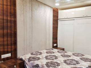 2BHK Residence in Mumbai, L V Designs L V Designs Kamar Tidur Minimalis