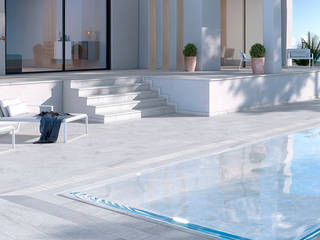 White Stone: El piso porcelánico en tendencia, Gresmanc Gresmanc Infinity pool Ceramic