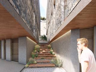 Casas Siamesas, TDT Arquitectos TDT Arquitectos Single family home Stone