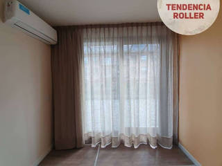 Cortinas Convencionales, TENDENCIA ROLLER TENDENCIA ROLLER Puertas y ventanas de estilo clásico Textil Ámbar/Dorado