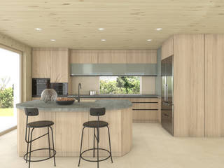 Feng Shui Interior design, Maša Zorn Maša Zorn Built-in kitchens Wood Wood effect